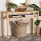 Bali & Pari Kalimantan Bohemian Light Honey Rattan and Acacia Wood Console Table 245-13687-ZORO - alternate 6